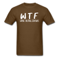 WTF - Wine Tasting Friends - White - Unisex Classic T-Shirt - brown