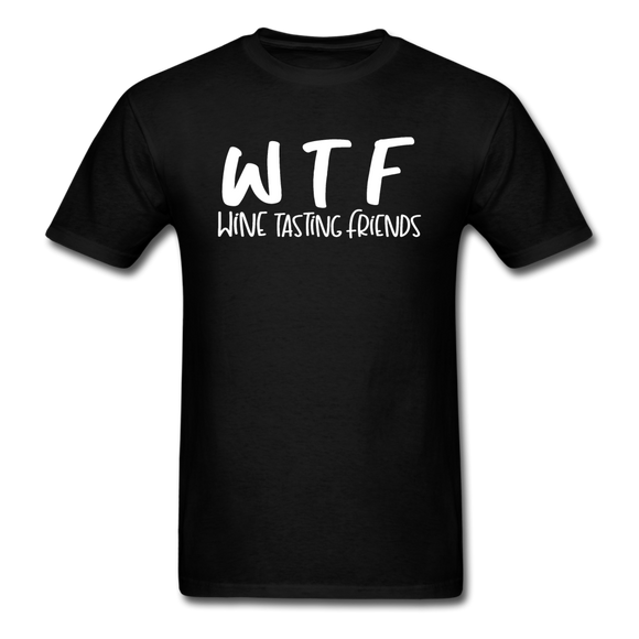 WTF - Wine Tasting Friends - White - Unisex Classic T-Shirt - black