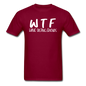 WTF - Wine Tasting Friends - White - Unisex Classic T-Shirt - burgundy