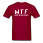 WTF - Wine Tasting Friends - White - Unisex Classic T-Shirt - dark red