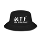 WTF - Wine Tasting Friends - White - Bucket Hat - black