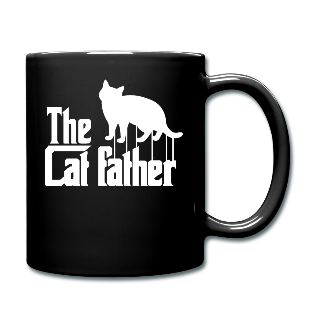 The Cat Father - White - Full Color Mug - black