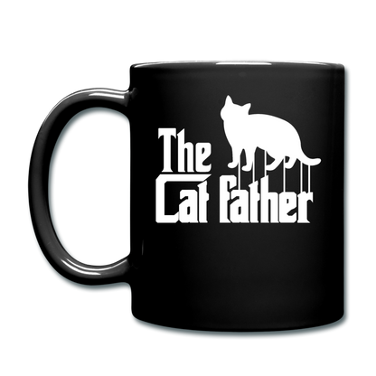 The Cat Father - White - Full Color Mug - black