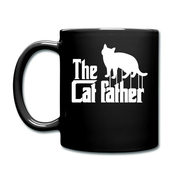 The Cat Father - White - Full Color Mug - black