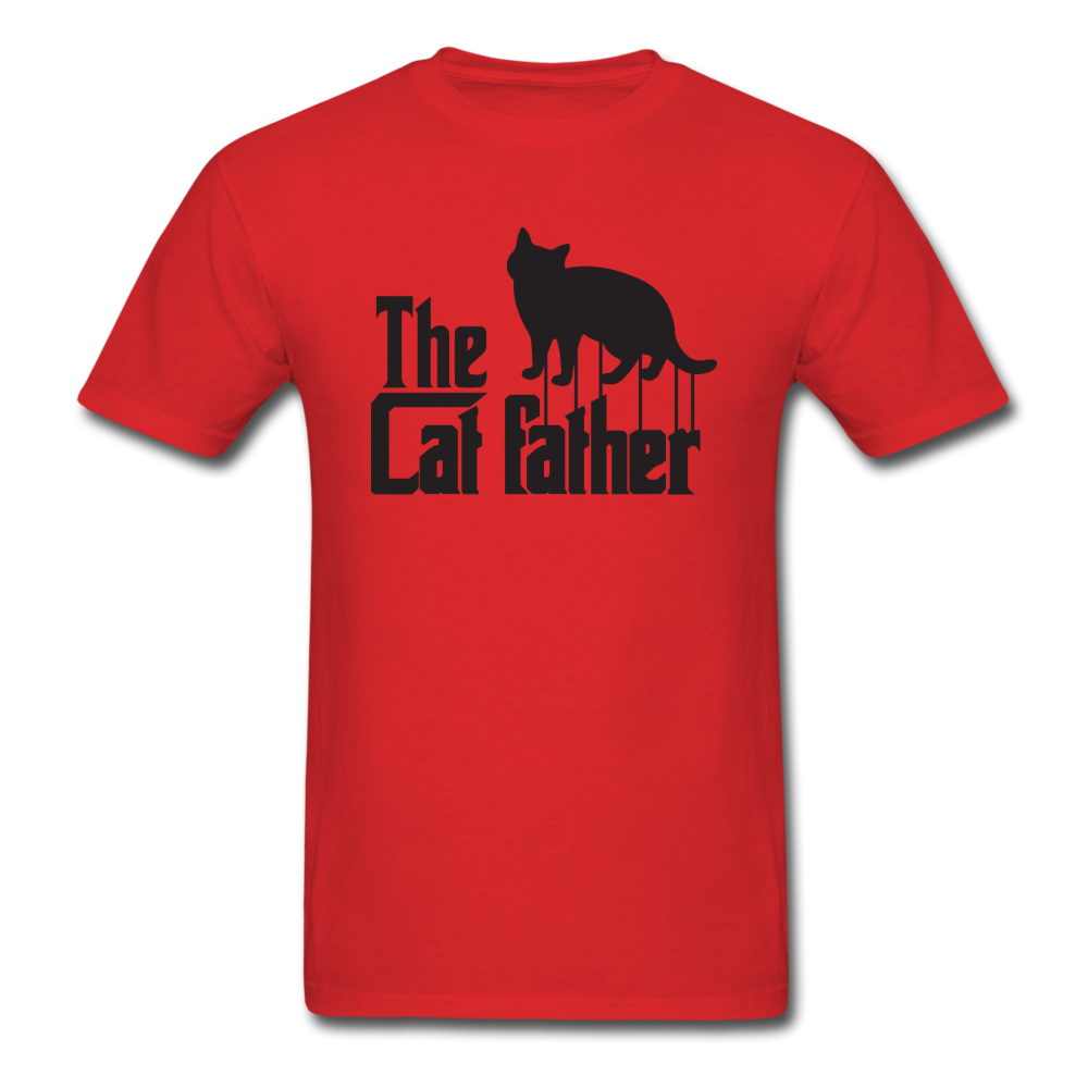 The Cat Father - Black - Unisex Classic T-Shirt - red