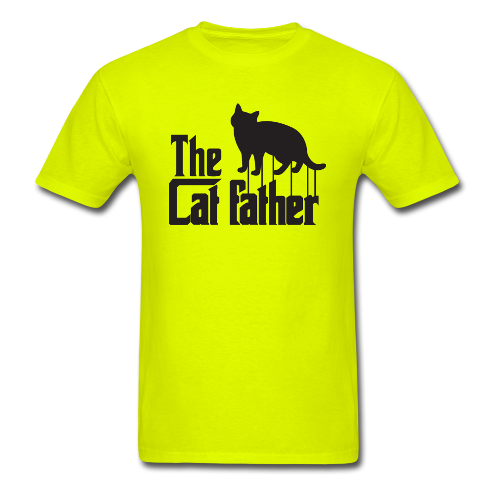 The Cat Father - Black - Unisex Classic T-Shirt - safety green