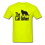 The Cat Father - Black - Unisex Classic T-Shirt - safety green
