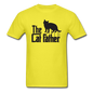 The Cat Father - Black - Unisex Classic T-Shirt - yellow