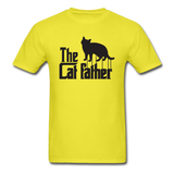 The Cat Father - Black - Unisex Classic T-Shirt - yellow