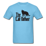 The Cat Father - Black - Unisex Classic T-Shirt - aquatic blue