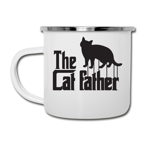 The Cat Father - Black - Camper Mug - white