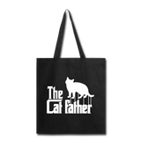 The Cat Father - White - Tote Bag - black