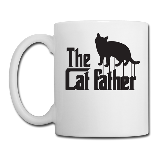 The Cat Father - Black - Coffee/Tea Mug - white