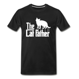 The Cat Father - White - Men's Premium T-Shirt - black