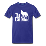 The Cat Father - White - Men's Premium T-Shirt - royal blue