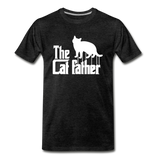 The Cat Father - White - Men's Premium T-Shirt - charcoal gray