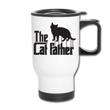 The Cat Father - Black - Travel Mug - white