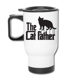 The Cat Father - Black - Travel Mug - white