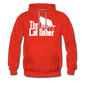 The Cat Father - White - Men’s Premium Hoodie - red