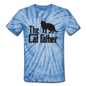 The Cat Father - Black - Unisex Tie Dye T-Shirt - spider baby blue