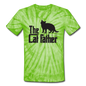 The Cat Father - Black - Unisex Tie Dye T-Shirt - spider lime green