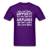You Can Buy Airplanes - White - Unisex Classic T-Shirt - purple