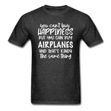 You Can Buy Airplanes - White - Unisex Classic T-Shirt - heather black