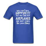 You Can Buy Airplanes - White - Unisex Classic T-Shirt - royal blue