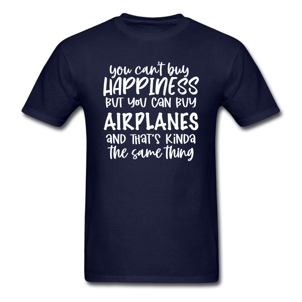 You Can Buy Airplanes - White - Unisex Classic T-Shirt - navy