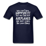 You Can Buy Airplanes - White - Unisex Classic T-Shirt - navy