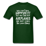 You Can Buy Airplanes - White - Unisex Classic T-Shirt - forest green