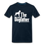 The Dog Father - White - Men's Premium T-Shirt - deep navy