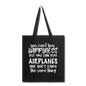 You Can Buy Airplanes - White - Tote Bag - black