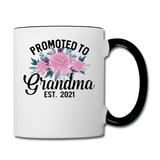 Promoted To Grandma - 2021 - Contrast Coffee Mug - white/black