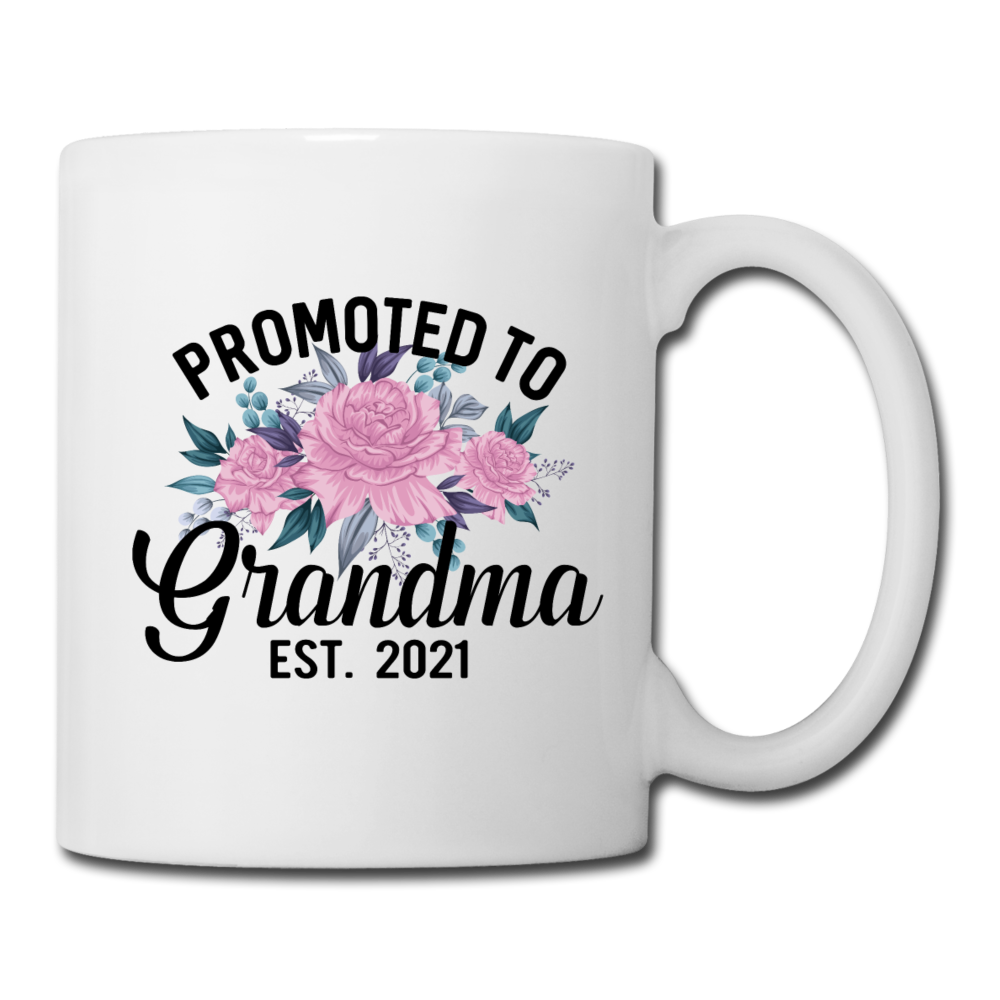 Promoted To Grandma - 2021 - Coffee/Tea Mug - white