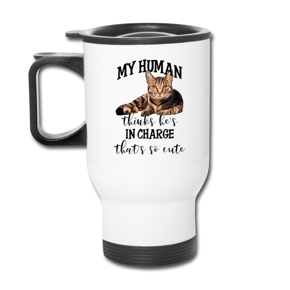 My Human - He - Travel Mug - white