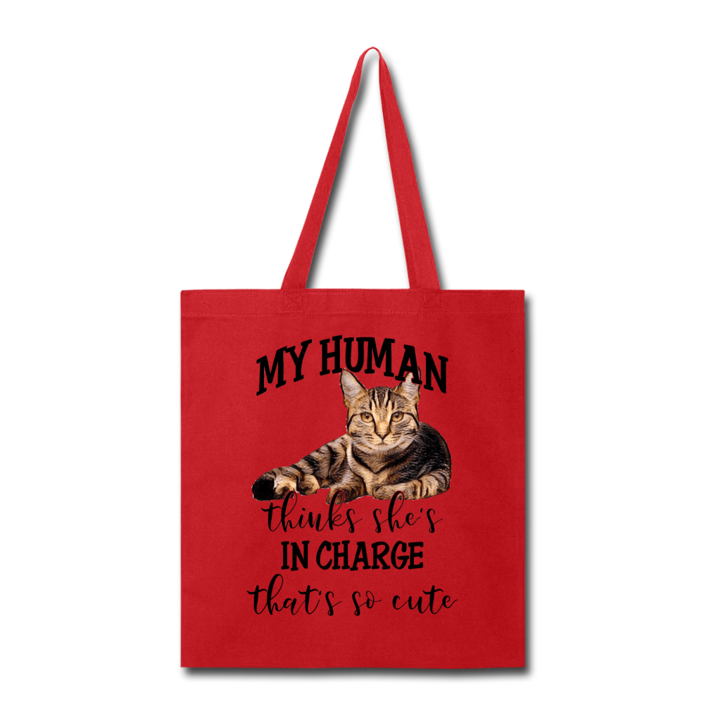 My Human - She - Tote Bag - red