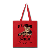 My Human - She - Tote Bag - red