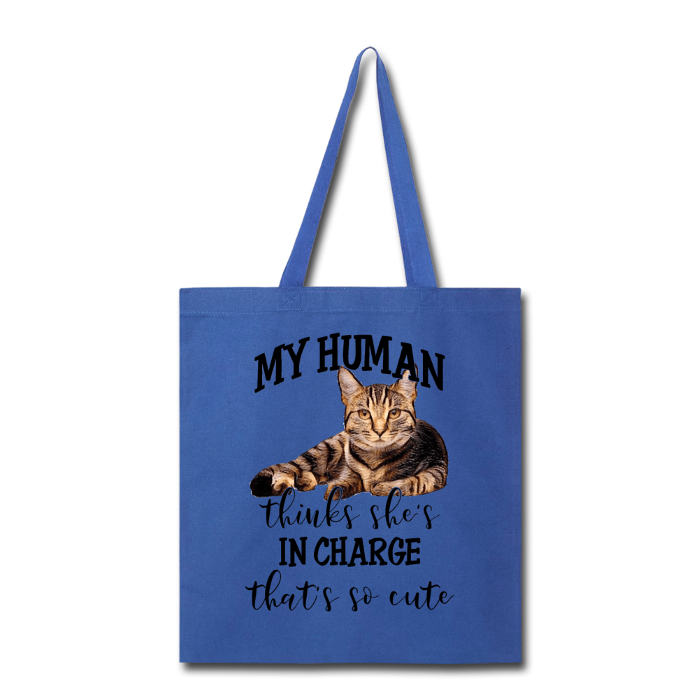 My Human - She - Tote Bag - royal blue