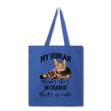 My Human - She - Tote Bag - royal blue
