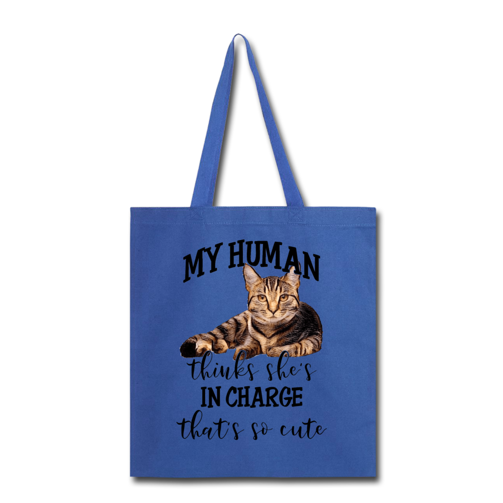 My Human - She - Tote Bag - royal blue