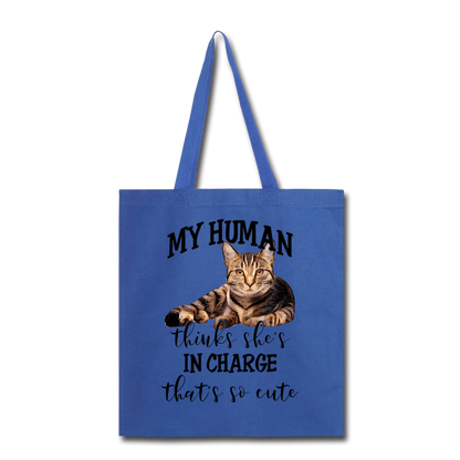 My Human - She - Tote Bag - royal blue