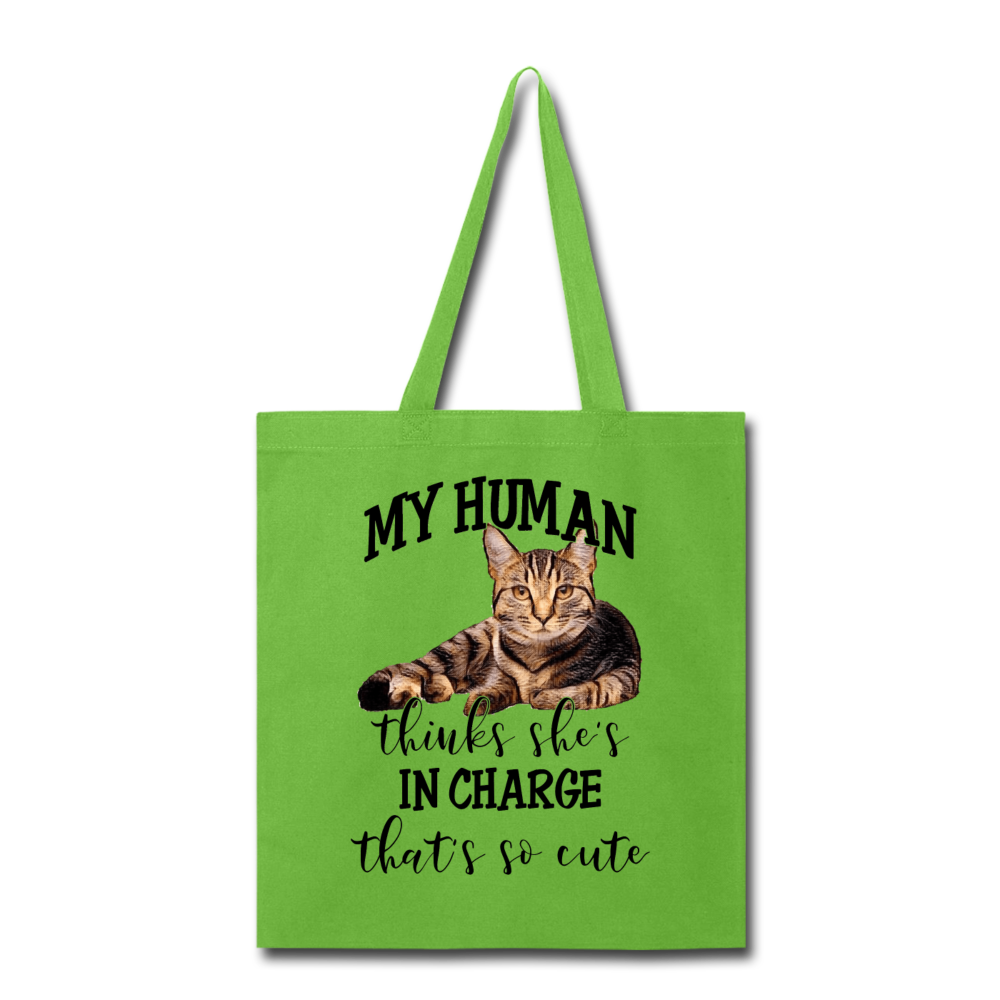 My Human - She - Tote Bag - lime green