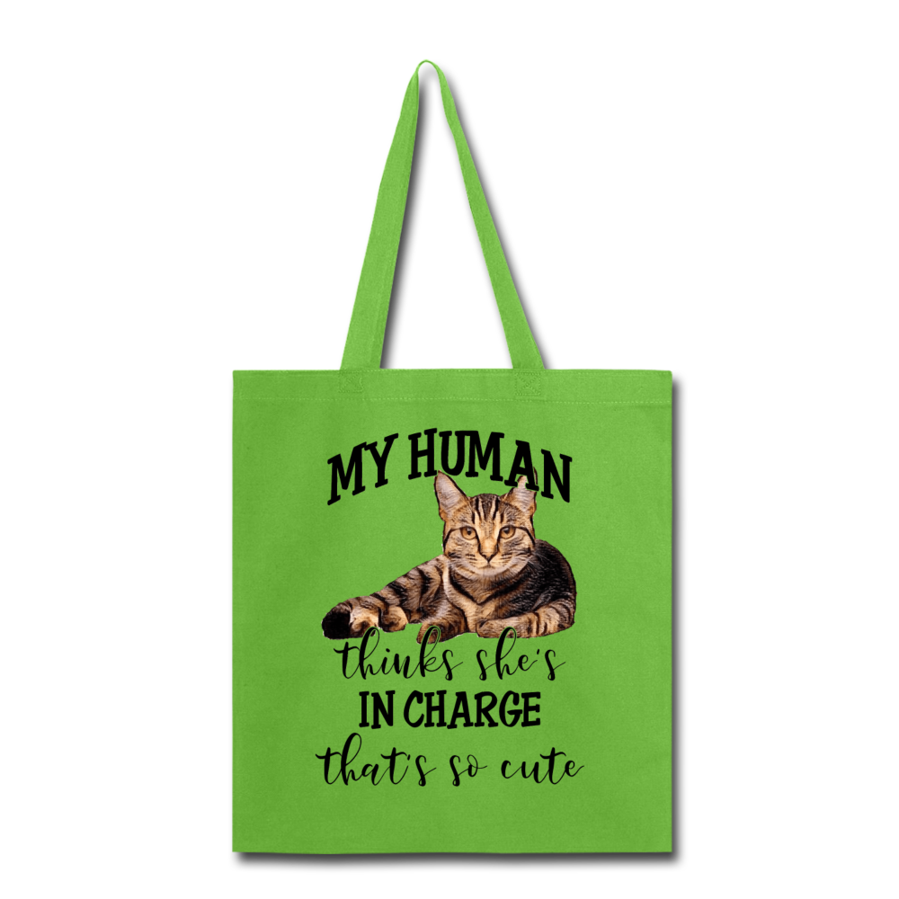 My Human - She - Tote Bag - lime green