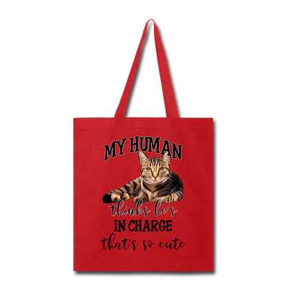 My Human - He - Tote Bag - red