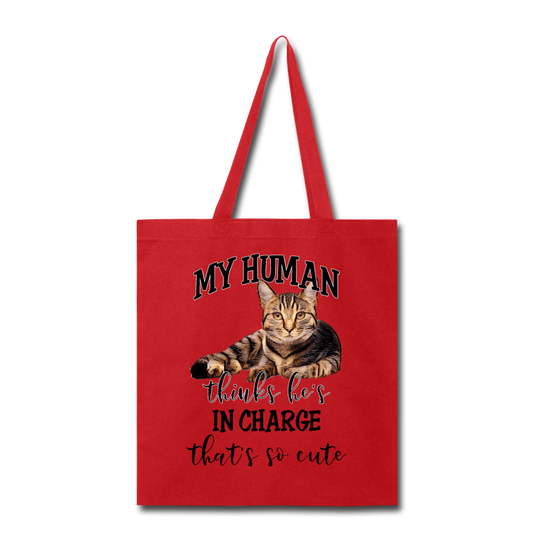 My Human - He - Tote Bag - red