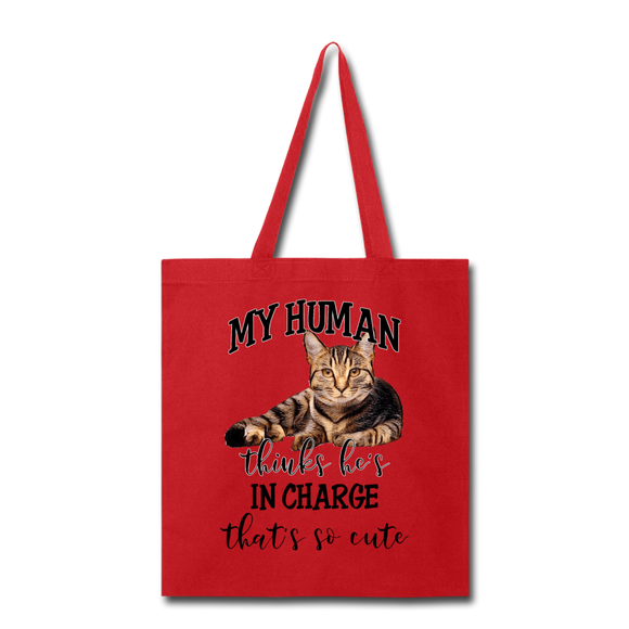 My Human - He - Tote Bag - red
