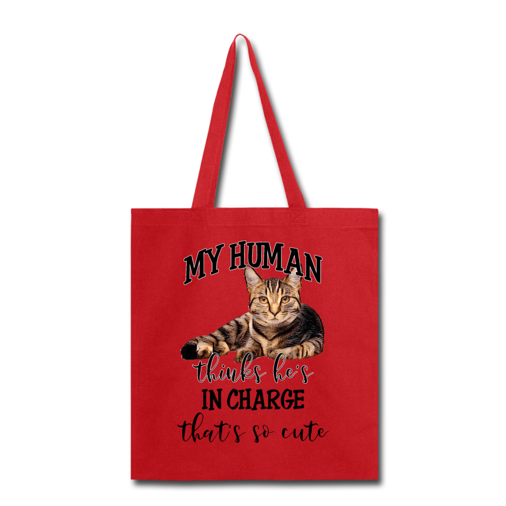 My Human - He - Tote Bag - red