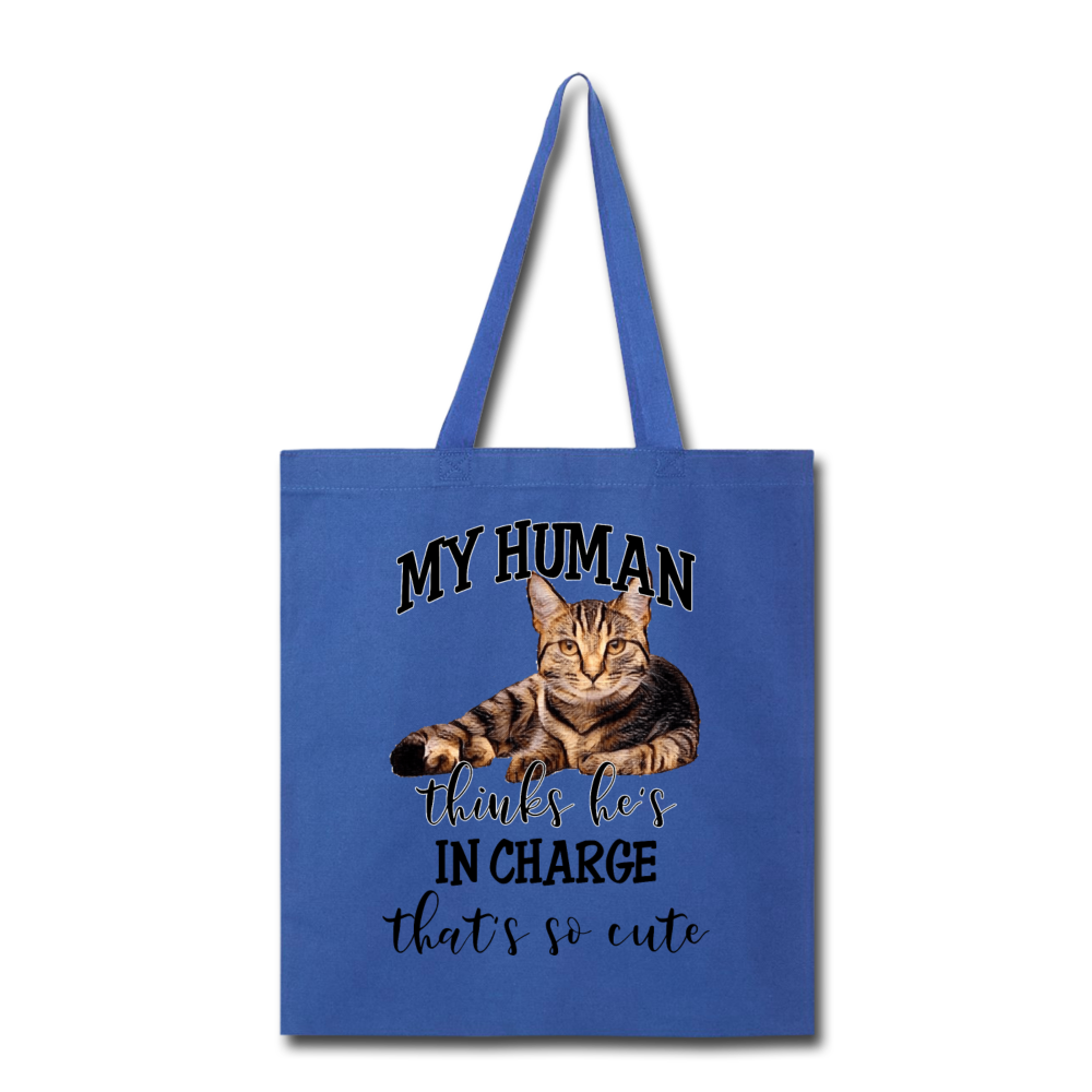 My Human - He - Tote Bag - royal blue