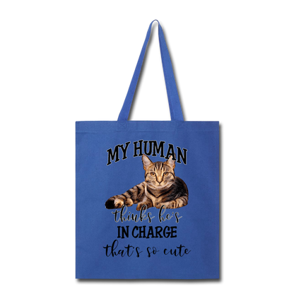 My Human - He - Tote Bag - royal blue